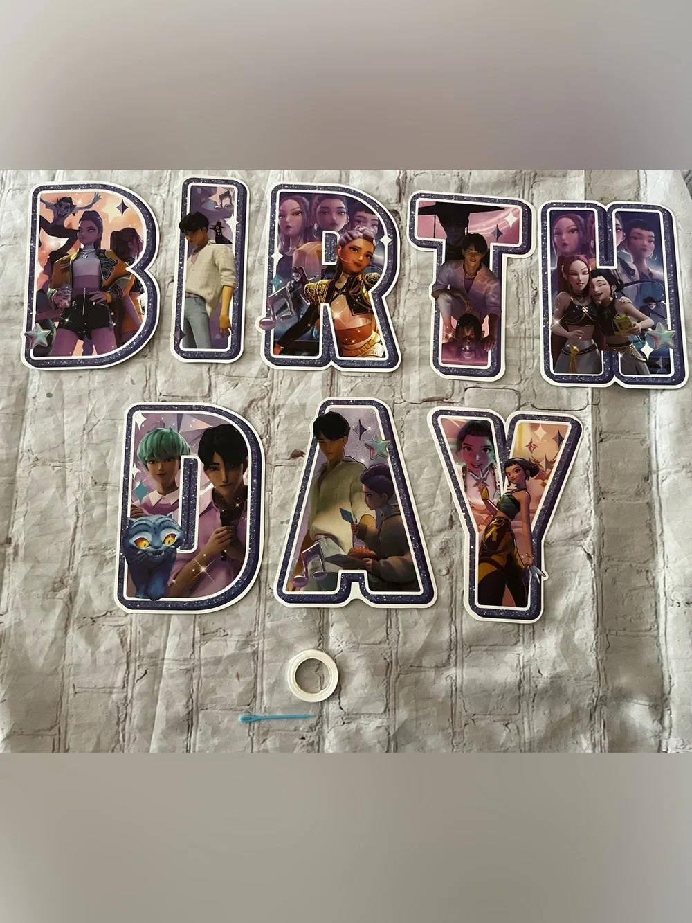 KPop Demon Hunters Birthday Party Decorations Balloons Cake Topper Banner Set